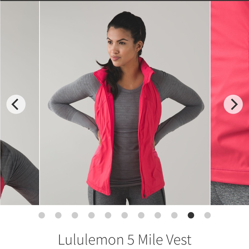 Lululemon 5 Mile Hooded Athleisure Full-On Luxtreme Vest in Boom Juice sz 4